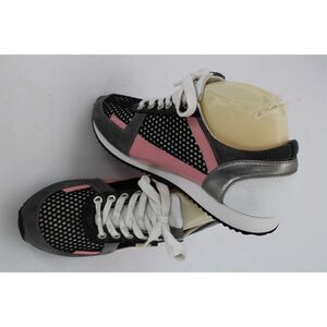 Karl Lagerfeld Grace Sneakers Black Gray Pink Womens Size 7.5